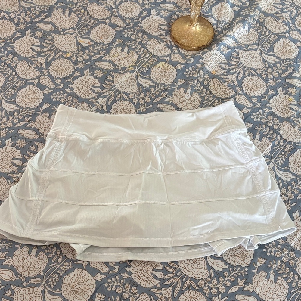 Lulu's White Tiered Mini Skirt